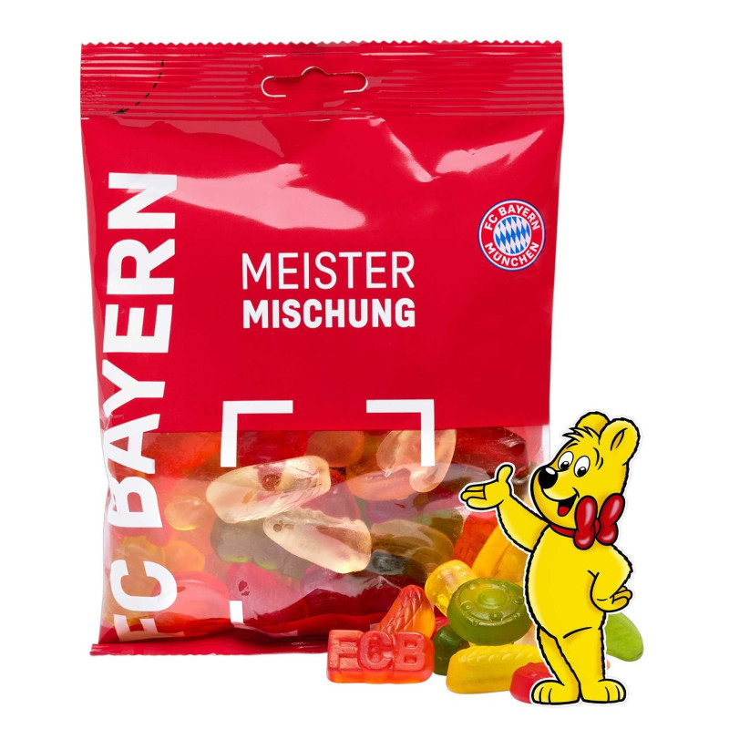 FC Bayern München Fruchtgummi - Meistermischung - 200 g | Gummibärchen | FCB