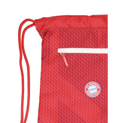 FC Bayern München Sportbeutel - Logo Badge Rubber - rot Turnbeutel FCB