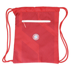 FC Bayern München Sportbeutel - Logo Badge Rubber - rot Turnbeutel FCB