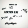 Hertha BSC Berlin Aufkleberkarte - Graffiti - schwarz | Sticker | Aufkleber | HBSCB