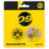 Borussia Dortmund Magnete 3er Set | rund | Kühlschrankmagnet | Magnet | BVB 09
