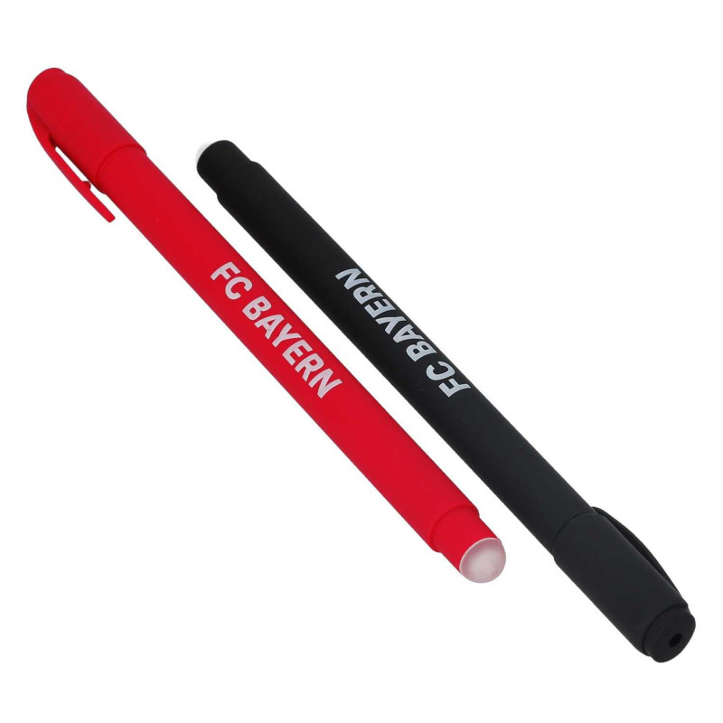 FC Bayern München Gelschreiber 2er Set | radierbar | Stift | Gelstift | FCB