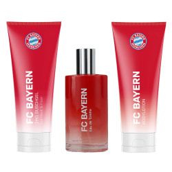 FC Bayern München Pflege-Set 3-teilig Duschgel | Bodylotion | Eau de Toilette Pflegeset FCB