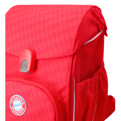 FC Bayern München 6-teiliges Schulranzen Set  inkl. Füller + Tintenlöscher | Rot