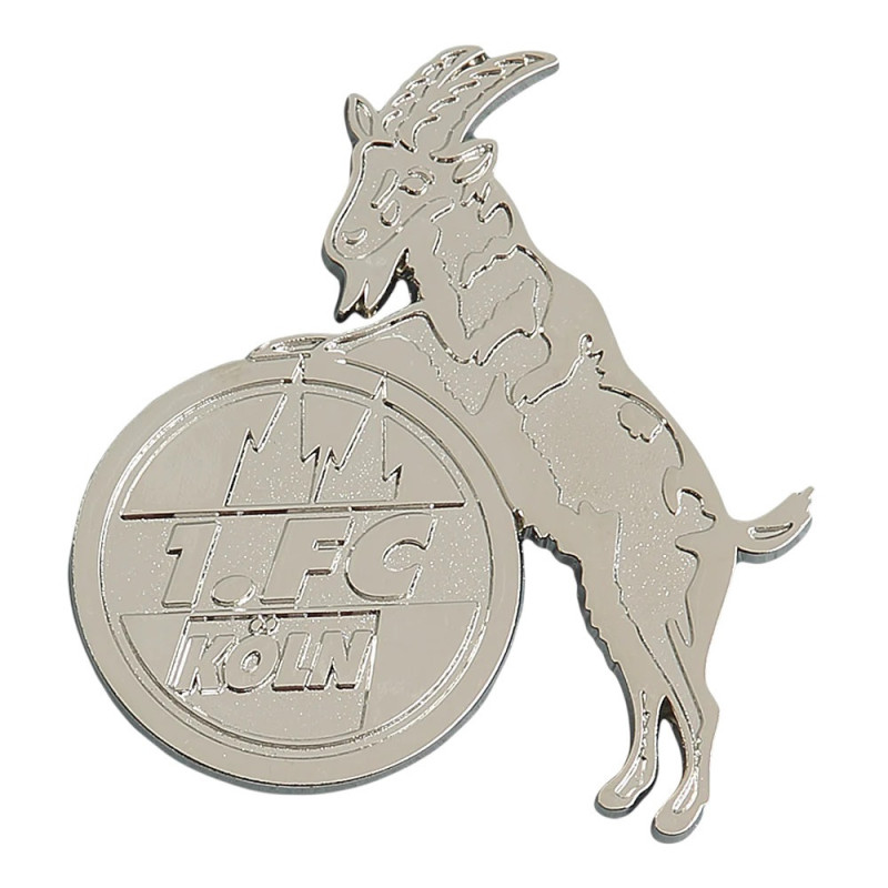 1. FC Köln Magnet - Logo silber - Metall | Kühlschrankmagnet