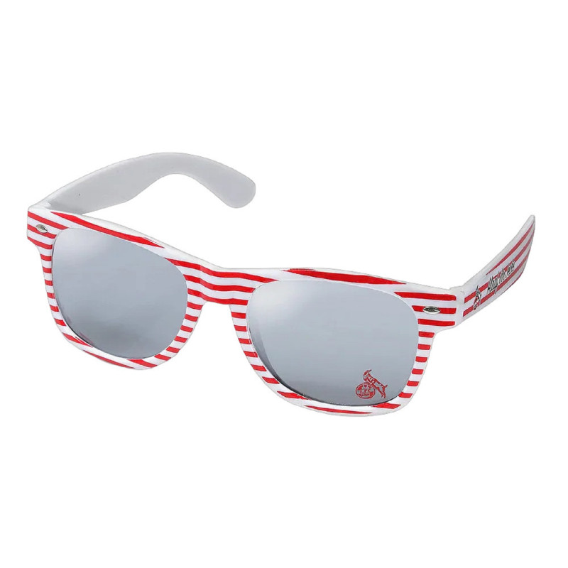 1. FC Köln Sonnenbrille Ringel | rot-weiß | Brille | Fanbrille | UV400
