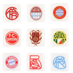 FC Bayern München 10er Set Magnet - 125 Jahre - Kühlschrankmagnet FCB