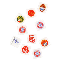 FC Bayern München 10er Set Magnet - Logohistorie  - Kühlschrankmagnet FCB