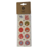 FC Bayern München 10er Set Magnet - Logohistorie  - Kühlschrankmagnet FCB