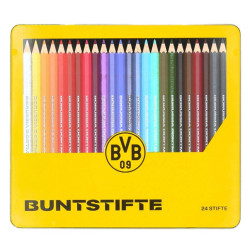 Borussia Dortmund 24 Buntstifte in Metalldose BVB 09