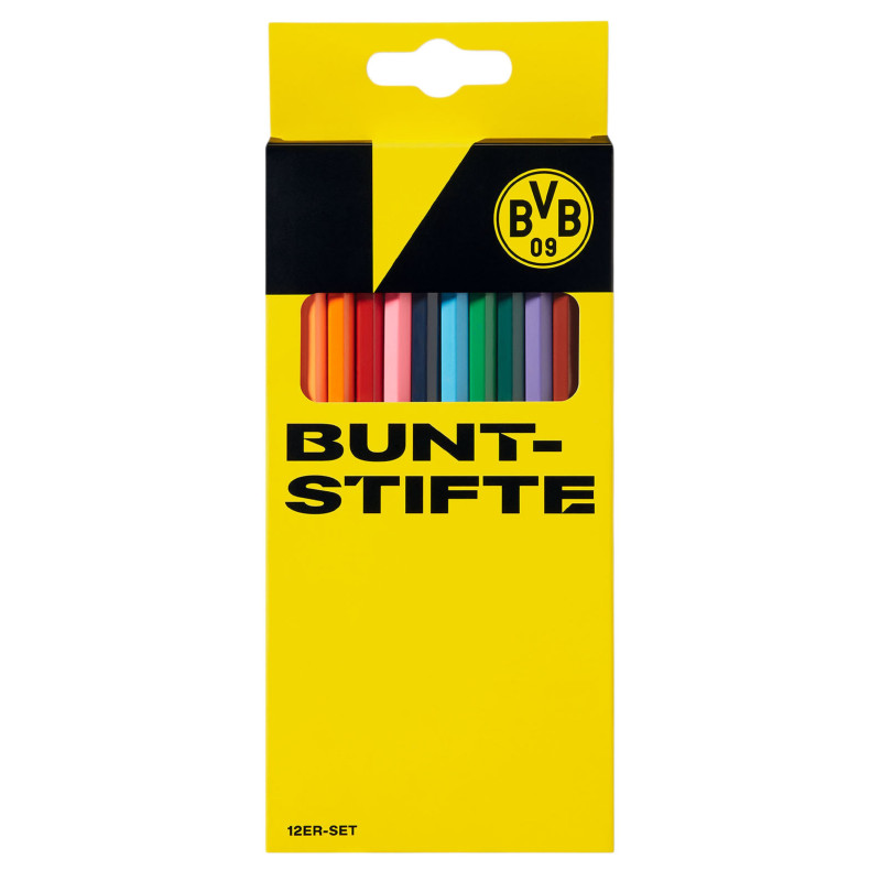 Borussia Dortmund Buntstifte 12er Set | Stifte | Farbstifte BVB 09