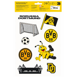 Borussia Dortmund Fensterbilder | Fensterdekor | 17 Einzel-Sticker | BVB 09