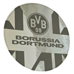 Borussia Dortmund Sticker Spiegelfolie Graphic  Ø 9.5 cm Aufkleber Logo BVB 09