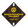 Borussia Dortmund Autoschild - Nachwuchstalent fährt mit - mit Saugnapf | Autoscheiben Hänger | BVB 09
