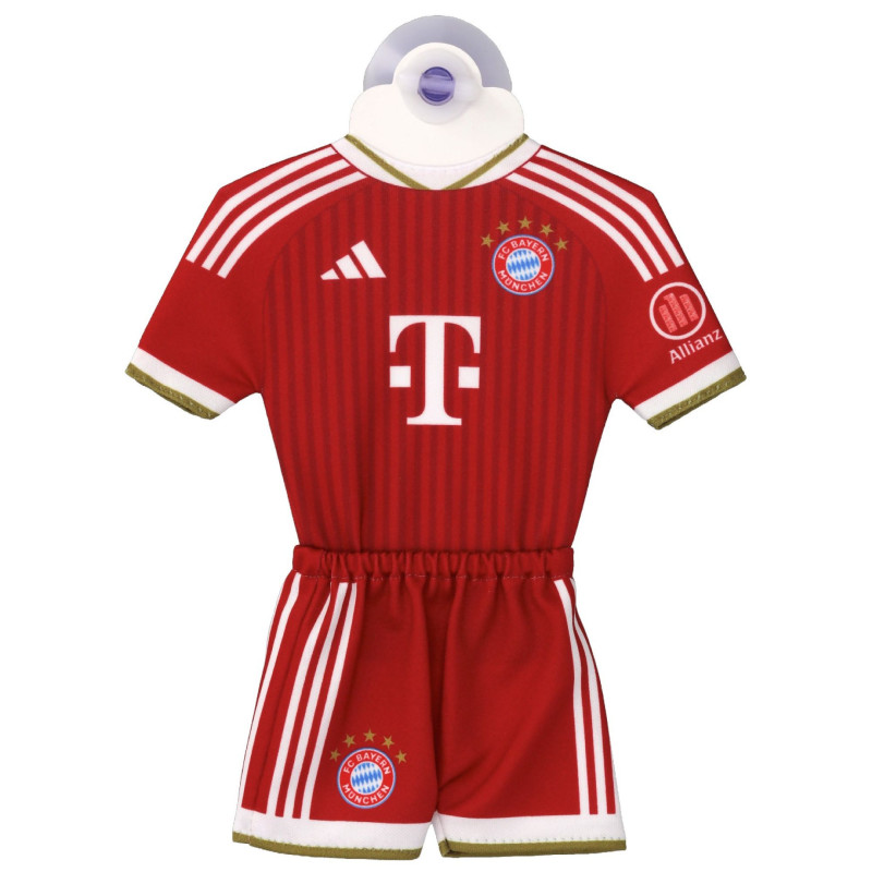 FC Bayern München Autotrikot 2026/27 | Rot-Weiß| Mini Kit Home | Auto Trikot mit Saugnapf FCB