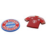 FC Bayern München Magnet 2er Set - Logo & Trikot - Kühlschrankmagnet FCB