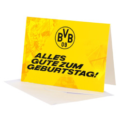 Borussia Dortmund Geburtstagsgrusskarte - Alles Gute zum Geburtstag! - gelb | Karte | BVB 09