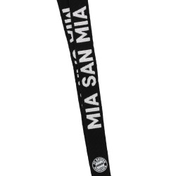 FC Bayern München Schlüsselband mit großem Karabiner | Schwarz | Lanyard | Keylace | FCB