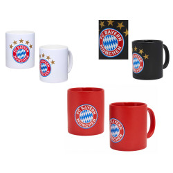 FC Bayern München Tasse - Logo - schwarz, weiß oder rot | Kaffeetasse | FCB