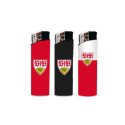 VfB Stuttgart 3er Set Feuerzeug - Wappen - Elektronik-Feuerzeug | nachfüllbar