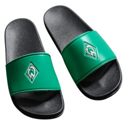 Werder Bremen Badeschuhe - Raute -  Badelatschen | Badeschlappen | SVW - Gr. 36 bis 46