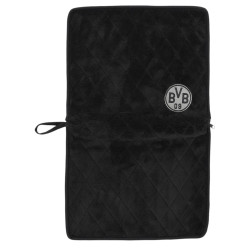 Borussia Dortmund 2in1 Stadion Set - Decke und Kissen - schwarz | Reise-Set | BVB 09