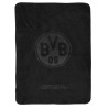 Borussia Dortmund 2in1 Stadion Set - Decke und Kissen - schwarz | Reise-Set | BVB 09
