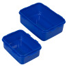 Hamburger SV Brotdose 2er Set blau Brotbüchse | Lunchbox | Frühstücksbox | HSV