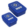 Hamburger SV Brotdose 2er Set blau Brotbüchse | Lunchbox | Frühstücksbox | HSV