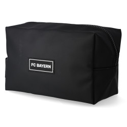 FC Bayern München Kulturbeutel schwarz | Kunstleder | Waschtasche | FCB