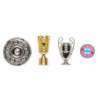 FC Bayern München Pin 4er Set - Erfolge -  Anstecker Pokale, Meisterschale, Logo FCB