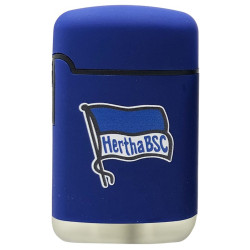 Hertha BSC Berlin Sturmfeuerzeug Rubber - Logo - blau Jet Feuerzeug Lighter