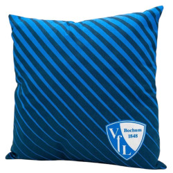 VfL Bochum Kissen - Streifen - marine-blau | 40 x 40 cm | Dekokissen | Autokissen