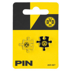 Borussia Dortmund Pin 2er Set - Puzzelteile - Anstecker Button BVB 09