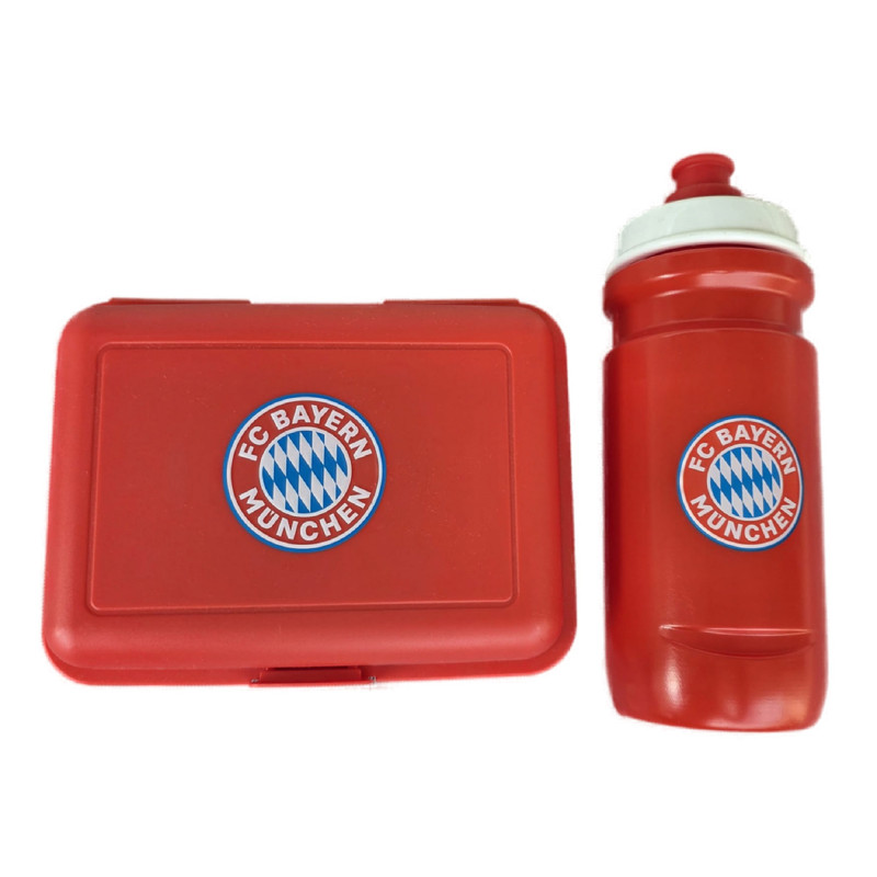 FC Bayern München Set Brotdose + Trinkflasche 600 ml FCB