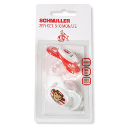 1. FC Köln Schnuller Silikon 2er Set in Gr. 5-18 Monate