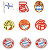 FC Bayern München Pin Box Logohistorie 9er Set in hochwertiger Geschenkbox | Anstecker | FCB