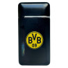 Borussia Dortmund Jet Feuerzeug Logo | zweiflammig | schwarz  | Metall | Crossflame | BVB 09