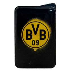 Borussia Dortmund Metall Feuerzeug Logo |  schwarz  | Softflamme | BVB 09