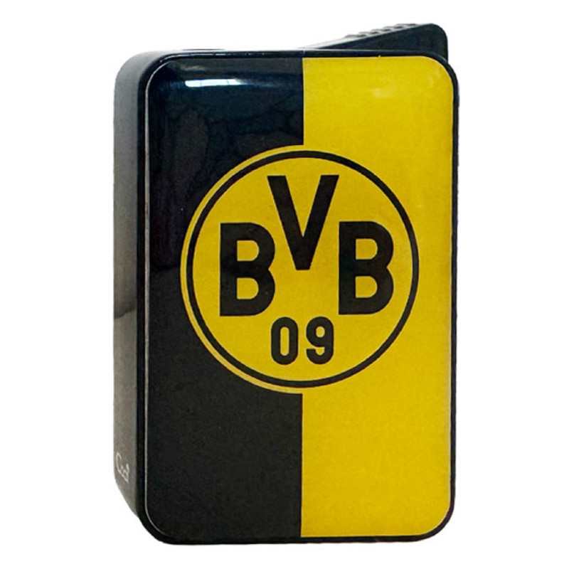Borussia Dortmund Metall Feuerzeug Logo |  schwarzgelb  | Softflamme | BVB 09
