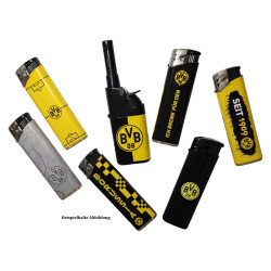 Borussia Dortmund Zigarettenbox Silhouette + Feuerzeug BVB | Zigarettenetui | Etui