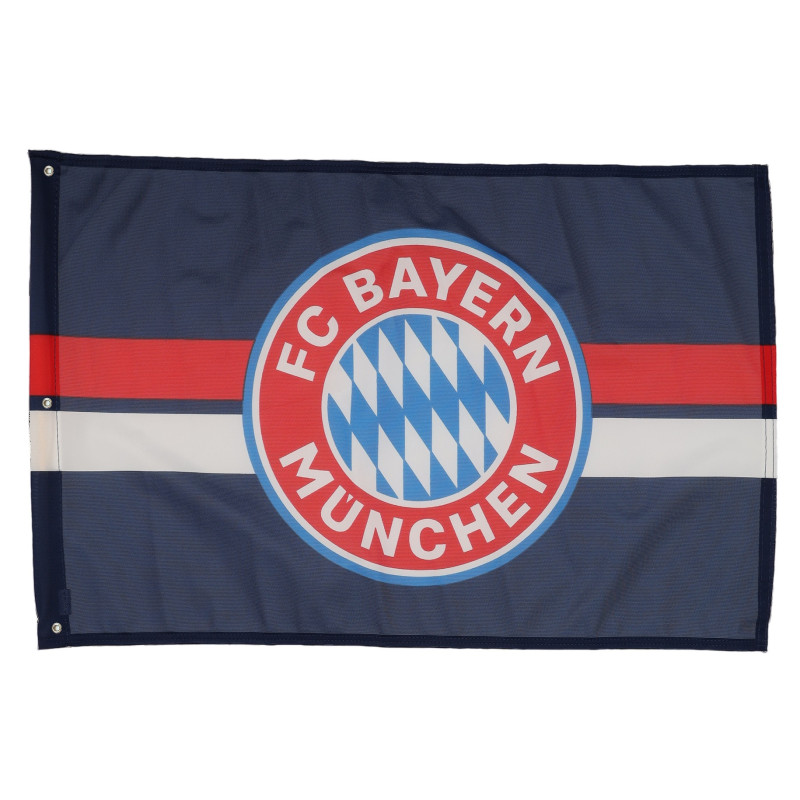 FC Bayern München Hissfahne NAVY | 180 x 120 cm | Fahne | Flagge | FCB