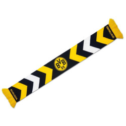 Borussia Dortmund Schal - Chevron - schwarz|gelb|weiß Strickschal Fanschal BVB 09