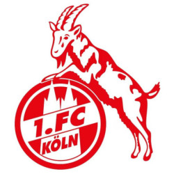 1. FC Köln Aufkleber - Logo rot - 8 cm | Autoaufkleber | Sticker
