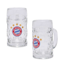 FC Bayern München Schnapsseidel mit Kordel 2er-Set Schnapsglas Logo FCB Glas