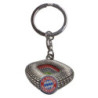 FC Bayern München Schlüsselanhänger - Arena silber - Metall Anhänger Stadion FCB