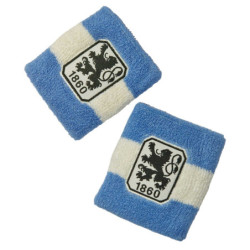 TSV 1860 München Schweißband - Blau-Weiß - 2er Set Pulswärmer Wristband