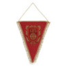 FC Bayern München XXL Wimpel  - 125 Jahre - 26 x 37 cm | bordeaux-gold | Banner FCB