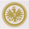 Eintracht Frankfurt Aufkleber - Logo Gold - Sticker | Ø 9cm | Autoaufkleber | SGE