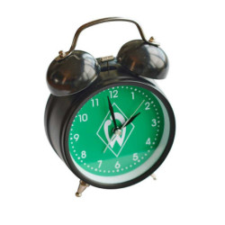 SV Werder Bremen Glockenwecker - Raute - grün Wecker Retrodesign Uhr